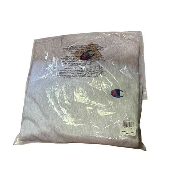 Champion Reverse Weave Heavyweight Long Sleeve Crewneck Cropped Sweatshirt Sz La - Picture 3 of 11